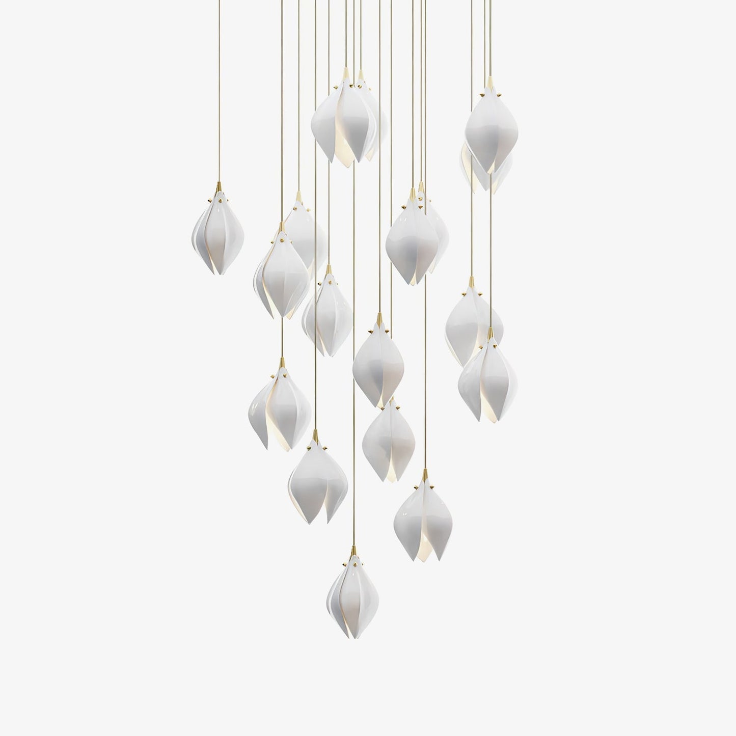 Galaxy Celeste Flora Crystal Spiral Chandelier