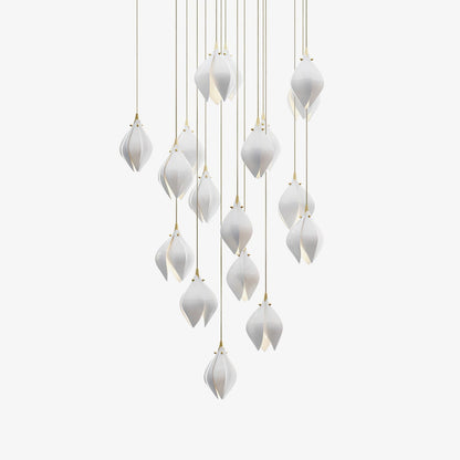 Galaxy Celeste Flora Crystal Spiral Chandelier
