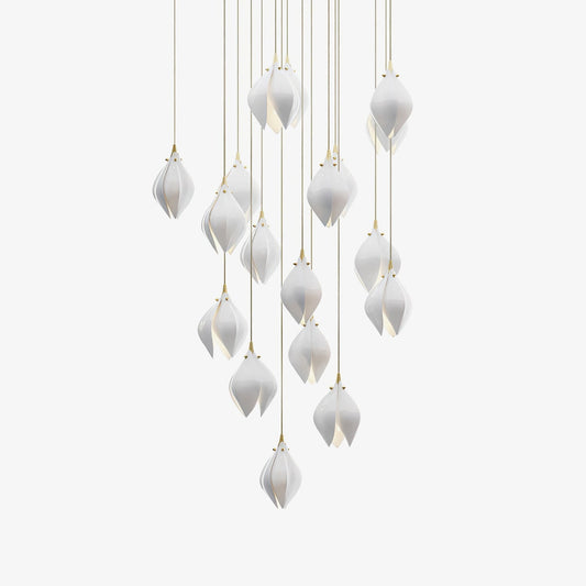 Galaxy Celeste Flora Crystal Spiral Chandelier