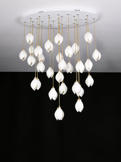 Galaxy Celeste Flora Crystal Spiral Chandelier