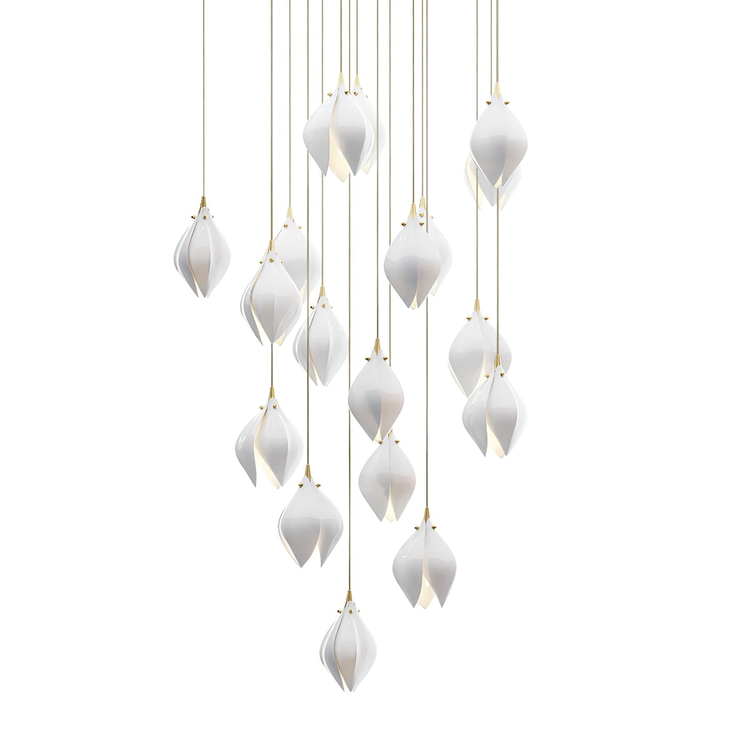 Galaxy Celeste Flora Crystal Spiral Chandelier
