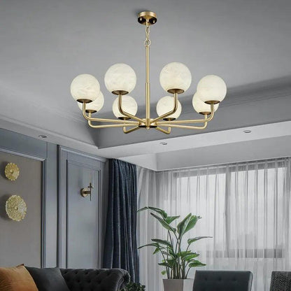 Alabaster Modern Global Dining Chandelier - Richardrider