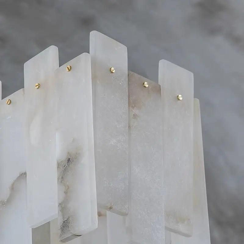 Alabaster Flake Modern Rectangular Dining Room Chandeliers - Richardrider