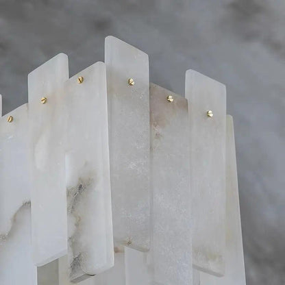 Alabaster Flake Modern Rectangular Dining Room Chandeliers - Richardrider