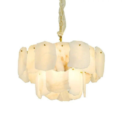 Spain Alabaster Flake Modern Living Room Chandeliers - Richardrider