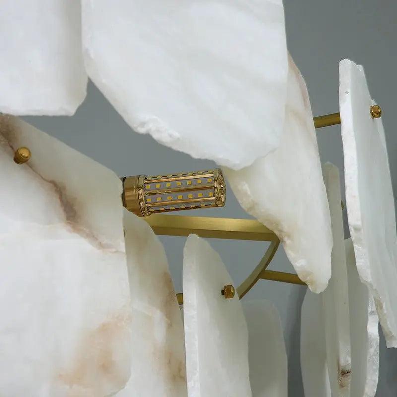 Spain Alabaster Flake Modern Living Room Chandeliers - Richardrider