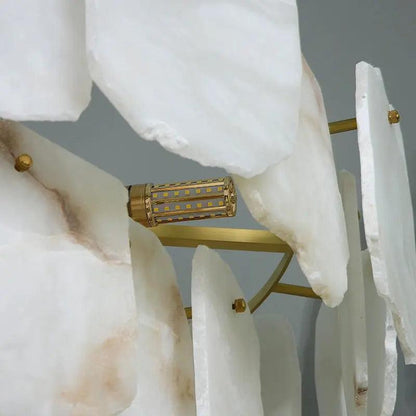 Spain Alabaster Flake Modern Living Room Chandeliers - Richardrider