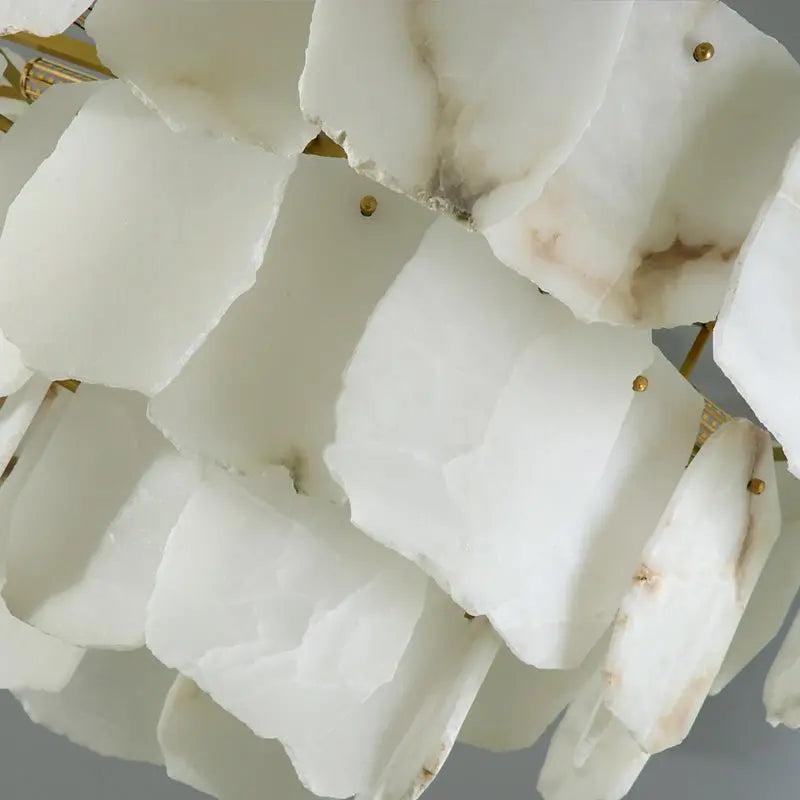 Spain Alabaster Flake Modern Living Room Chandeliers - Richardrider