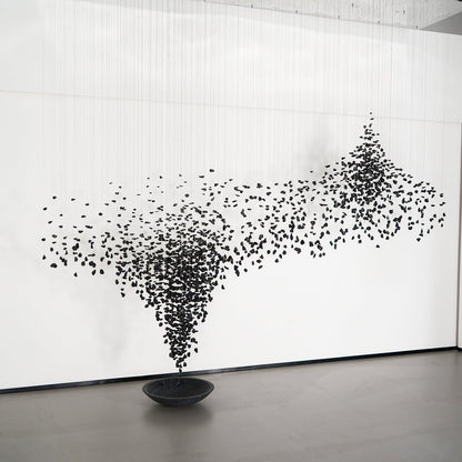 Charcoal Shape Hourglass Chandelier