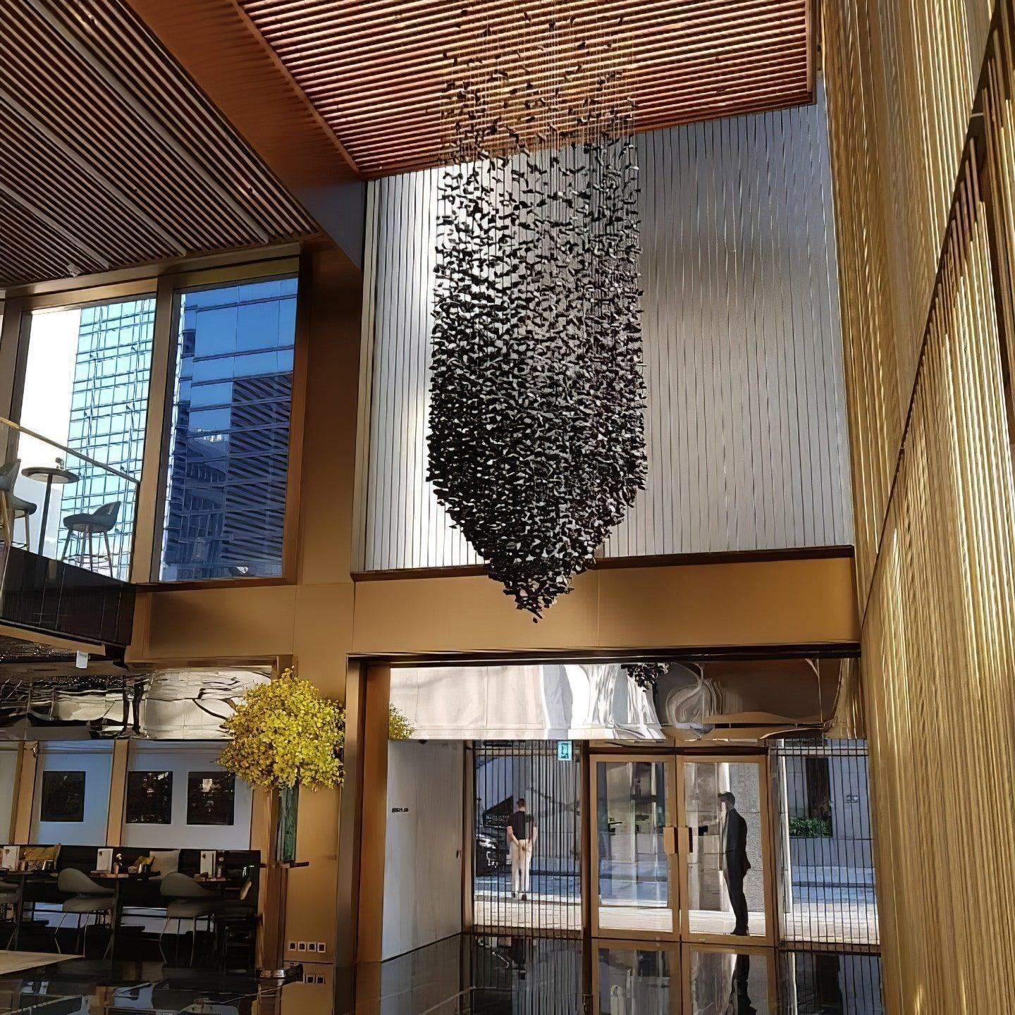 Charcoal Stone Crystal Chandeliers S to Z
