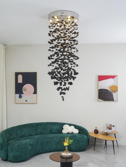 Charcoal Stone Crystal Chandeliers G to L
