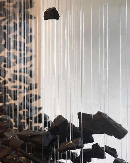 Charcoal Stone Crystal Chandeliers M to R