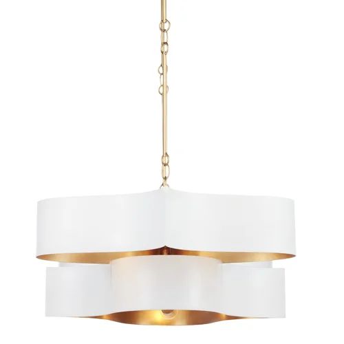 Classic Lotus 1 Tier 6 Light Chandelier - Richardrider