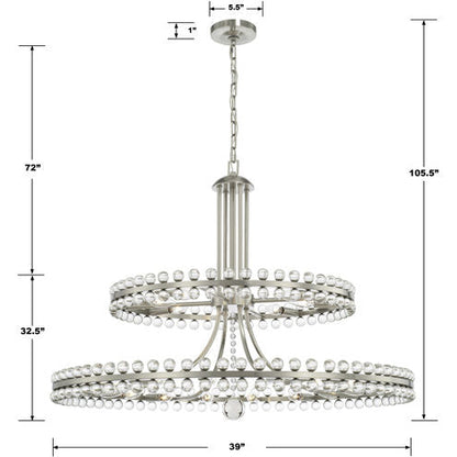 Caven 24 Light 2-Tier Chandelier 39'' - Richardrider