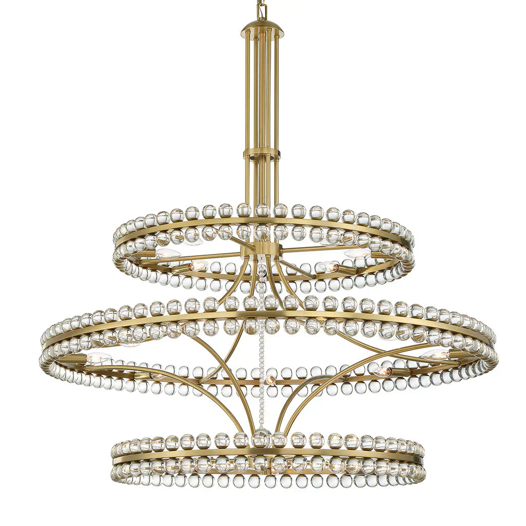 Caven 24 Light 3-Tier Chandelier 48'' - Richardrider