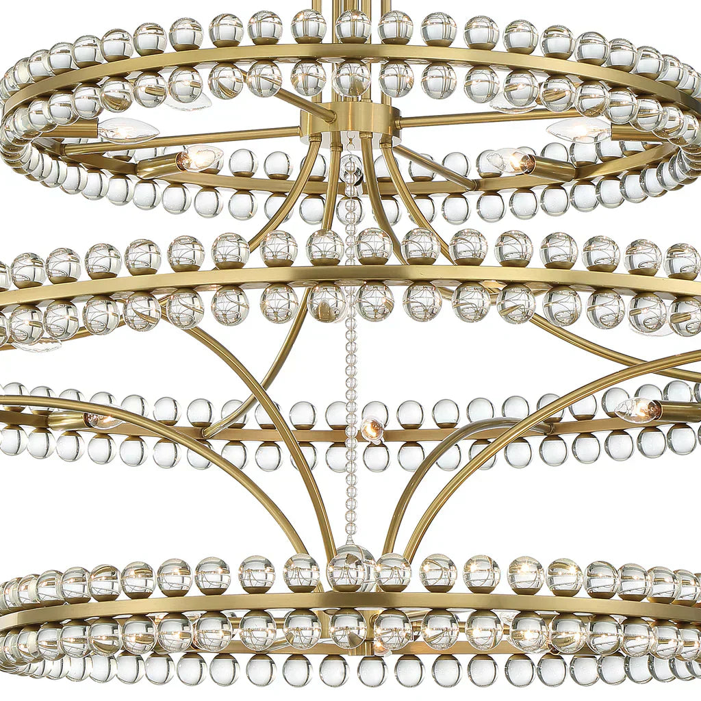 Caven 24 Light 3-Tier Chandelier 48'' - Richardrider