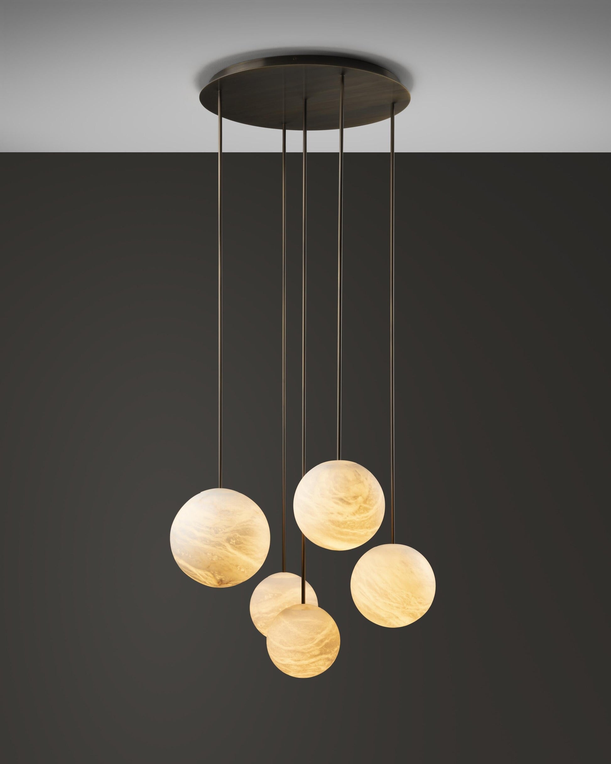 Alabaster Constellation Chandelier, Multi Pendant Light - Richardrider