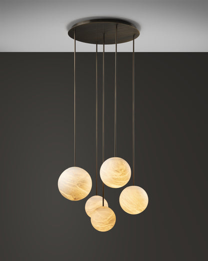 Alabaster Constellation Chandelier, Multi Pendant Light - Richardrider