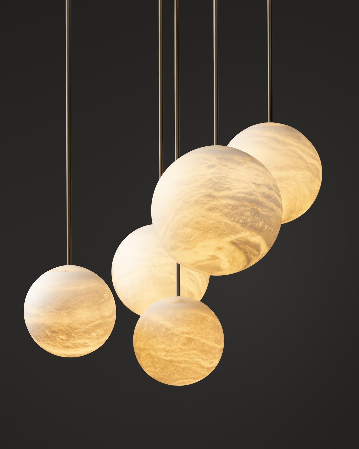 Alabaster Constellation Chandelier, Multi Pendant Light - Richardrider
