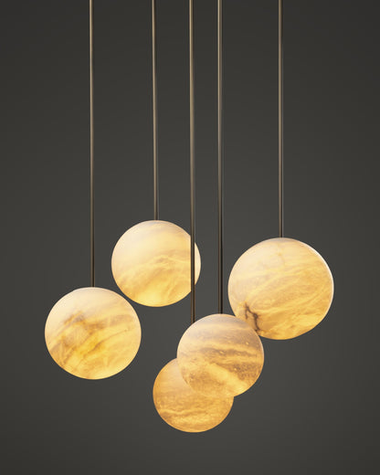 Alabaster Constellation Chandelier, Multi Pendant Light - Richardrider