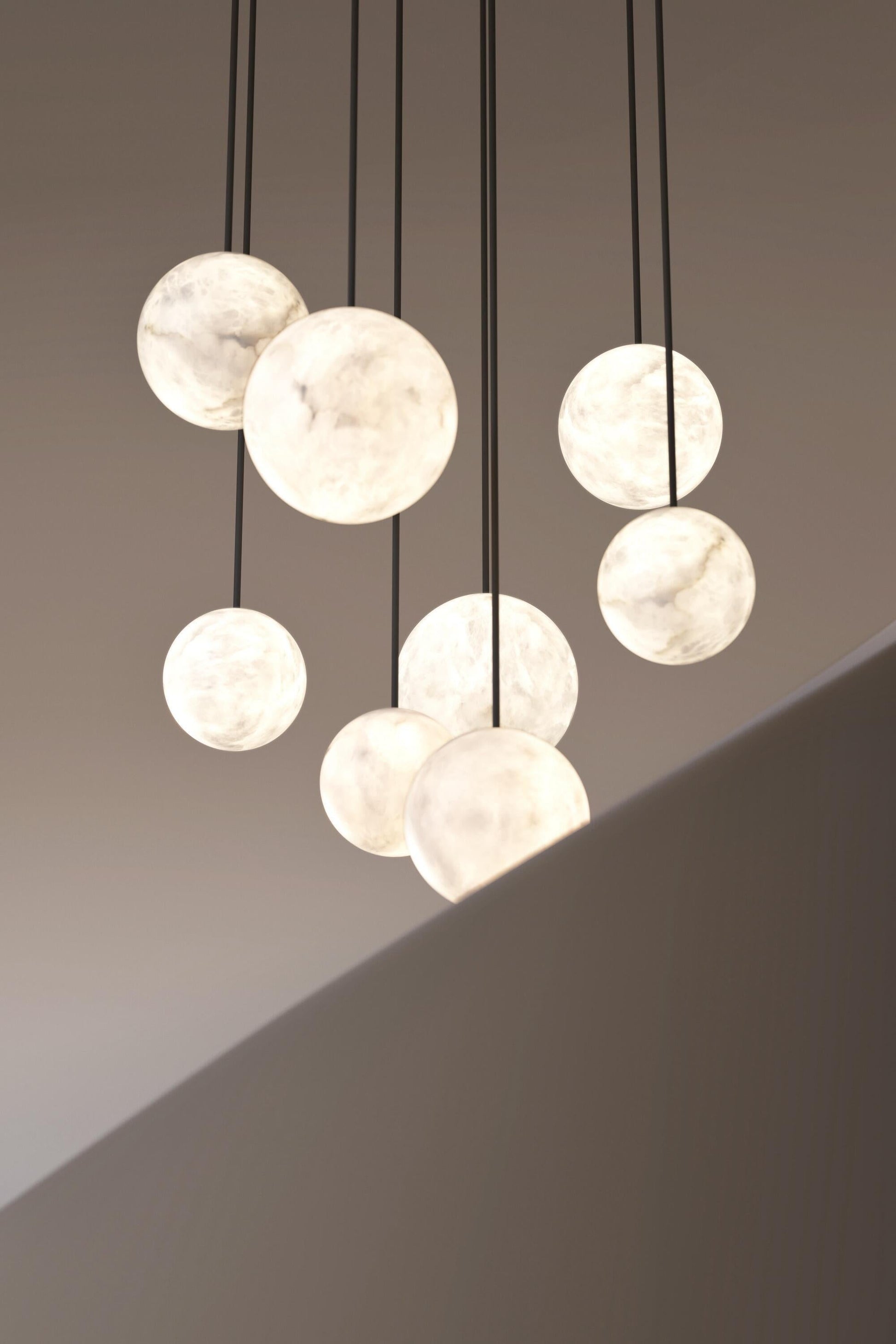 Alabaster Constellation Chandelier, Multi Pendant Light - Richardrider