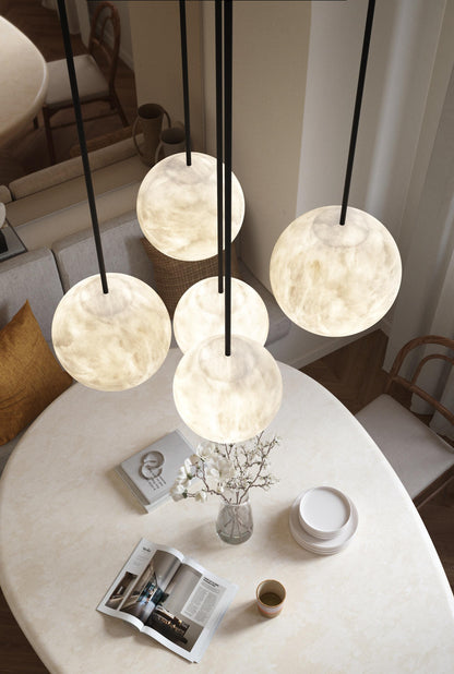 Alabaster Constellation Chandelier, Multi Pendant Light - Richardrider