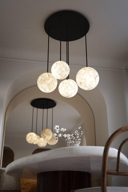 Alabaster Constellation Chandelier, Multi Pendant Light - Richardrider
