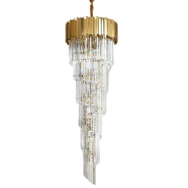 Bourbons Louis 2-Story Crystal Round Chandelier - Richardrider