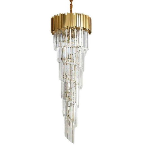 Bourbons Louis 2-Story Crystal Round Chandelier - Richardrider