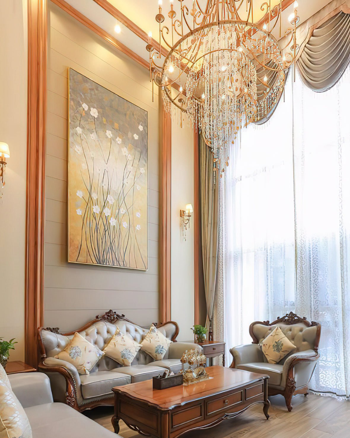 Tatum Lux Shell Crystal Chandelier - Richardrider