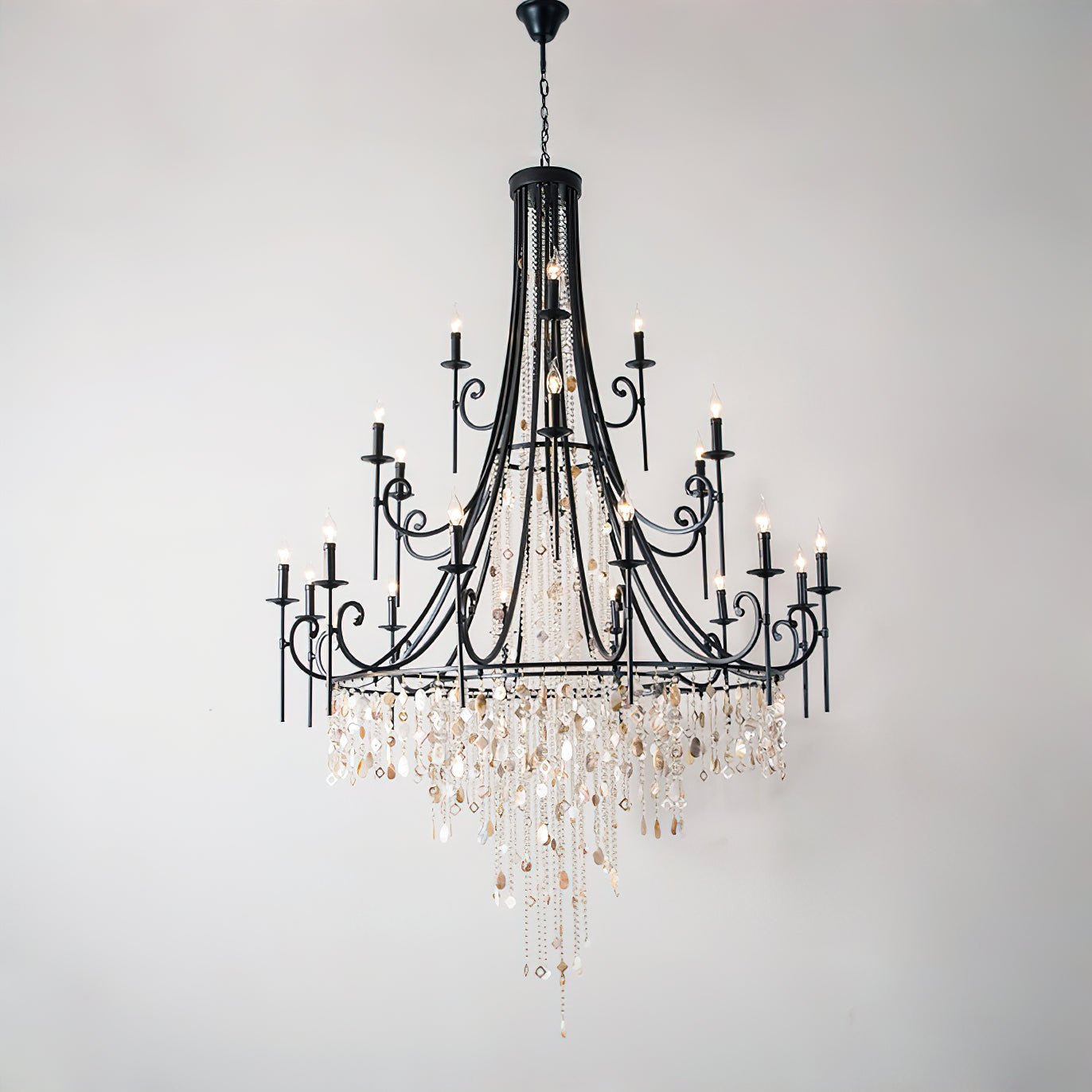 Tatum Lux Shell Crystal Chandelier - Richardrider