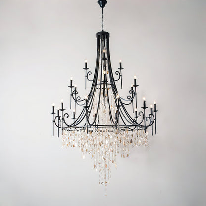 Tatum Lux Shell Crystal Chandelier - Richardrider