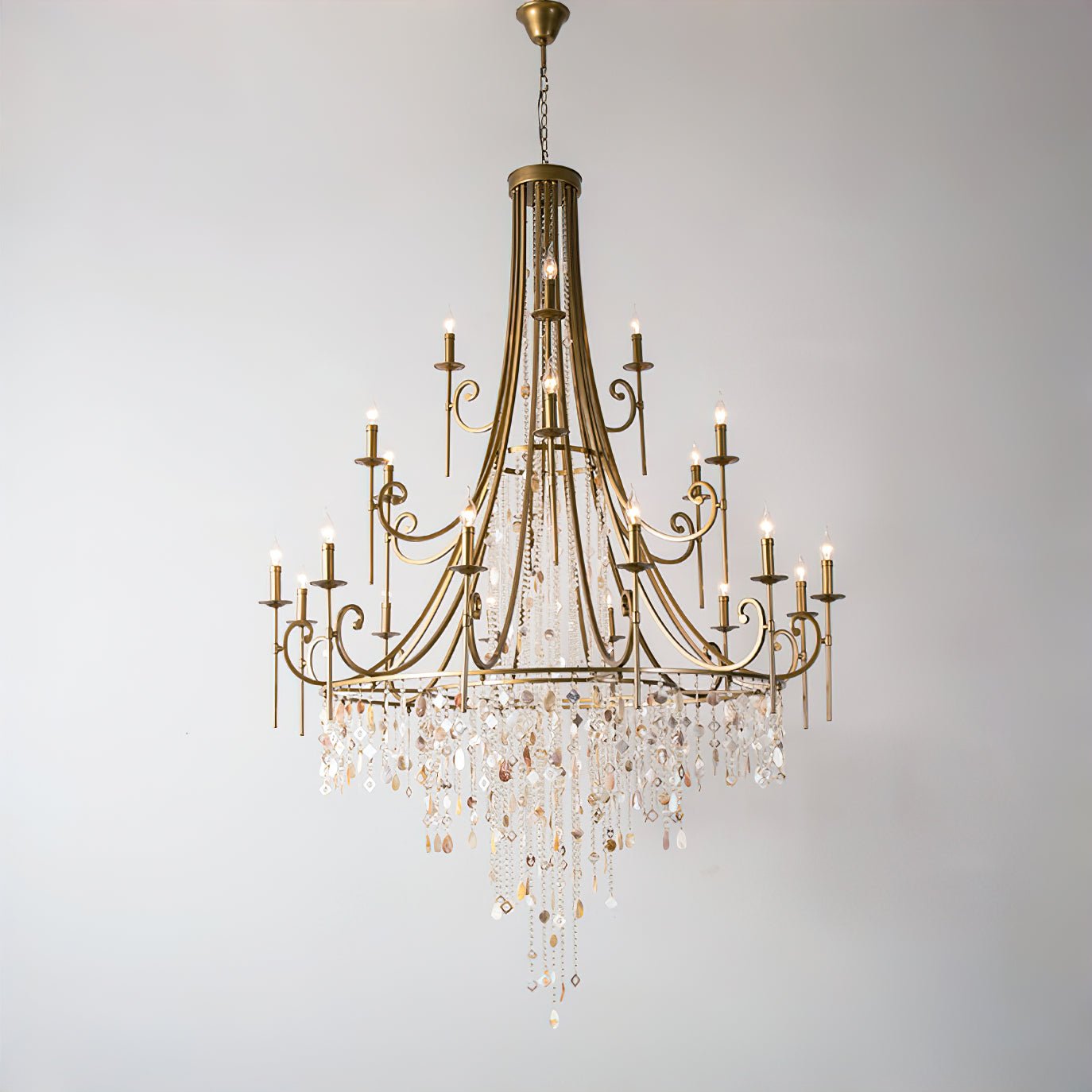Tatum Lux Shell Crystal Chandelier - Richardrider