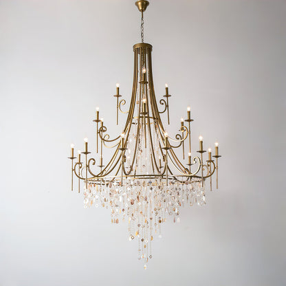 Tatum Lux Shell Crystal Chandelier - Richardrider