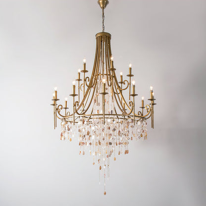 Tatum Lux Shell Crystal Chandelier - Richardrider