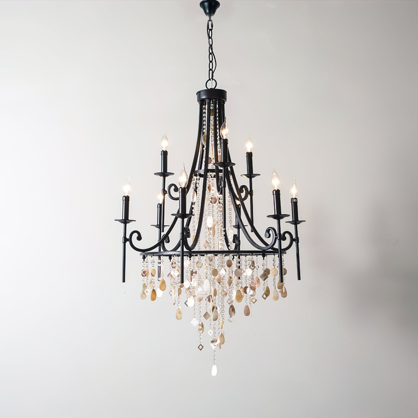 Tatum Lux Shell Crystal Chandelier - Richardrider