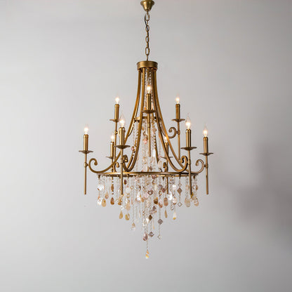 Tatum Lux Shell Crystal Chandelier - Richardrider