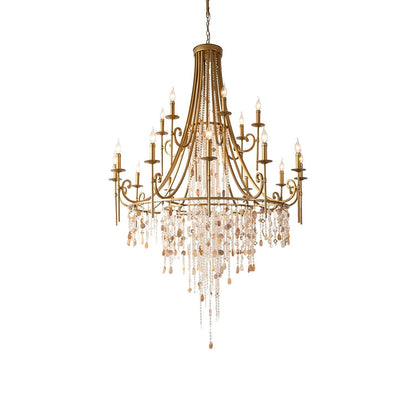 Tatum Lux Shell Crystal Chandelier - Richardrider