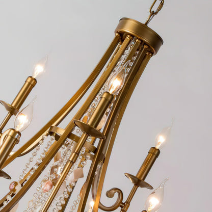 Tatum Lux Shell Crystal Chandelier - Richardrider