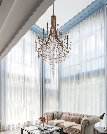 Tatum Lux Shell Crystal Chandelier - Richardrider