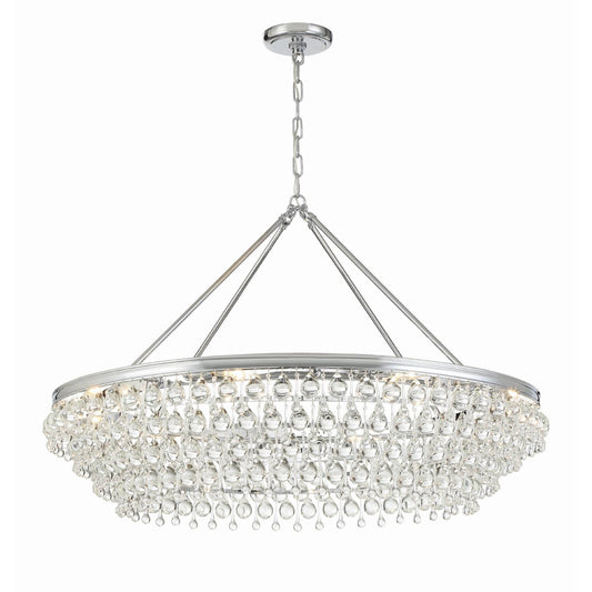 Calypso 8-Light Chandelier with Clear Crystal Drops - Richardrider