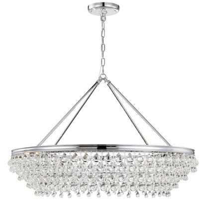 Calypso 8-Light Chandelier with Clear Crystal Drops - Richardrider