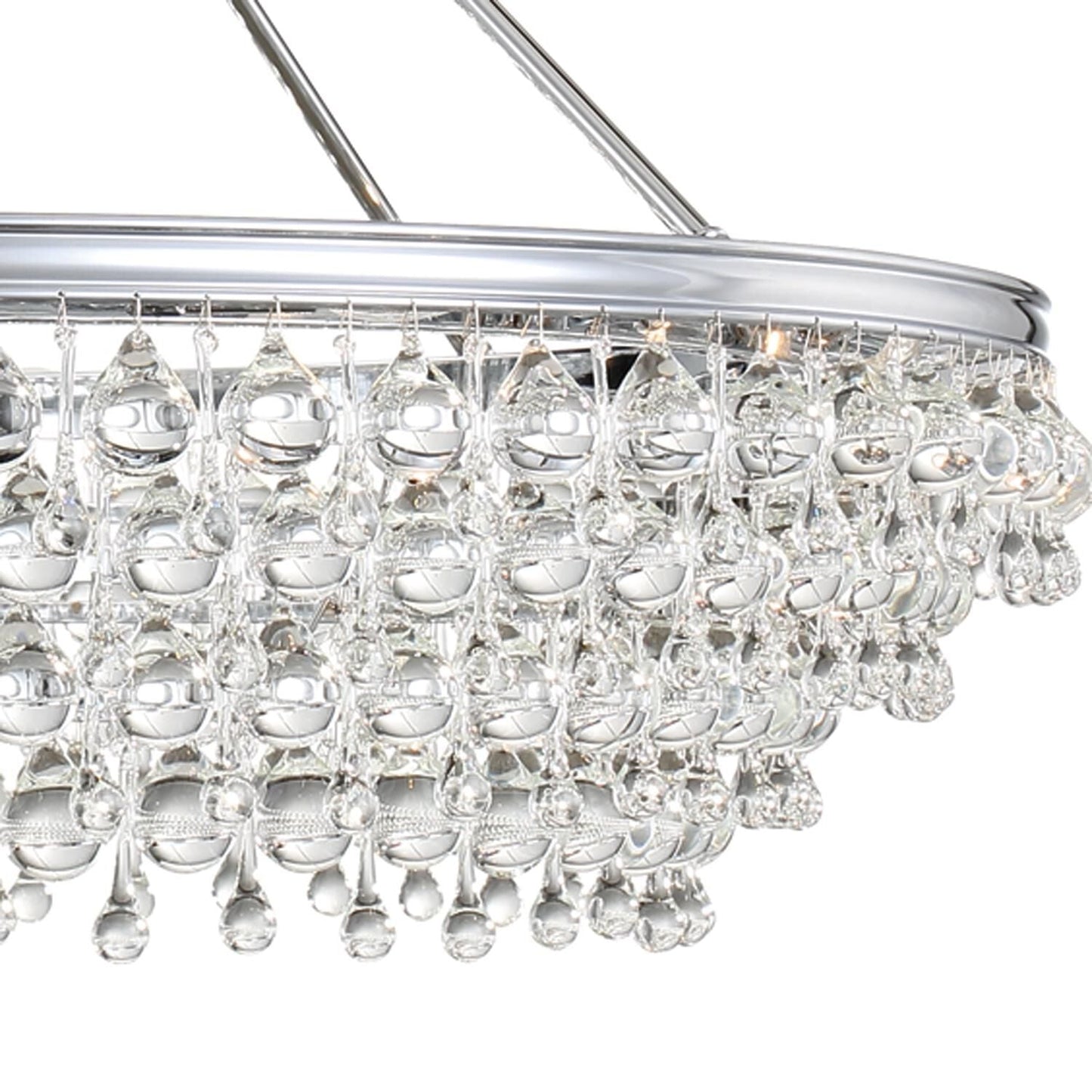 Calypso 8-Light Chandelier with Clear Crystal Drops - Richardrider
