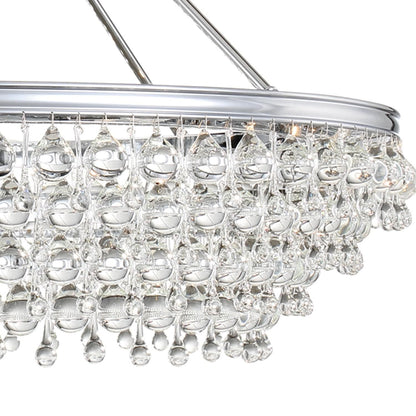 Calypso 8-Light Chandelier with Clear Crystal Drops - Richardrider