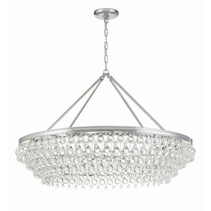 Calypso 8-Light Chandelier with Clear Crystal Drops - Richardrider