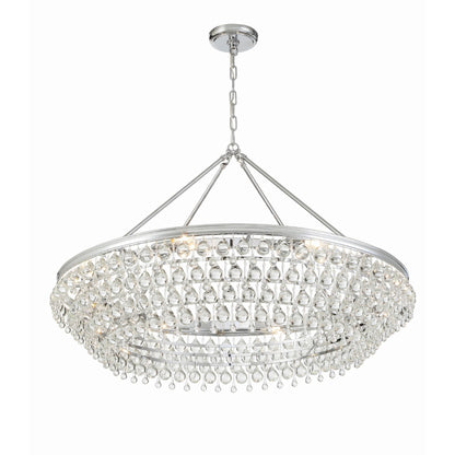 Calypso 8-Light Chandelier with Clear Crystal Drops - Richardrider