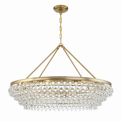 Calypso 8-Light Chandelier with Clear Crystal Drops - Richardrider