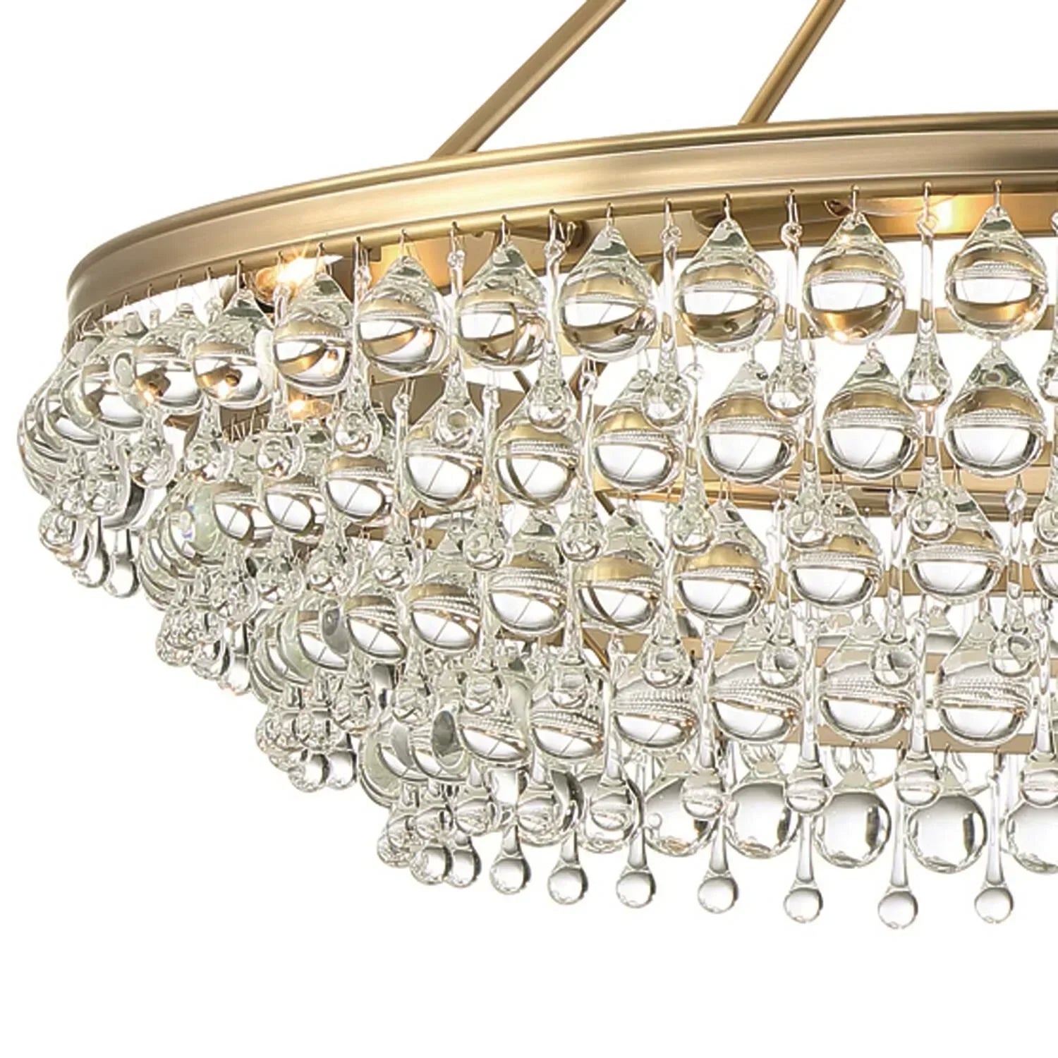 Calypso 8-Light Chandelier with Clear Crystal Drops - Richardrider