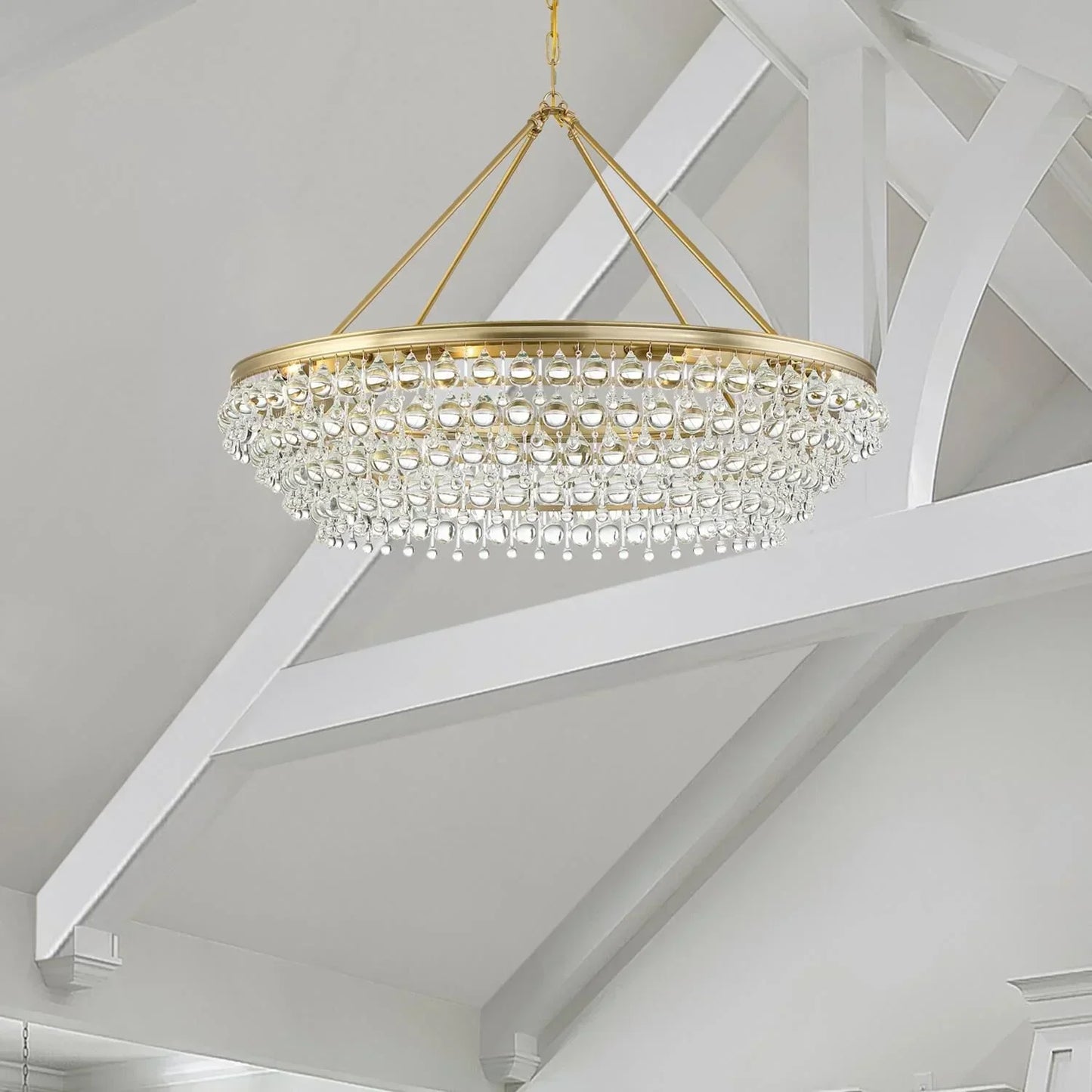 Calypso 8-Light Chandelier with Clear Crystal Drops - Richardrider