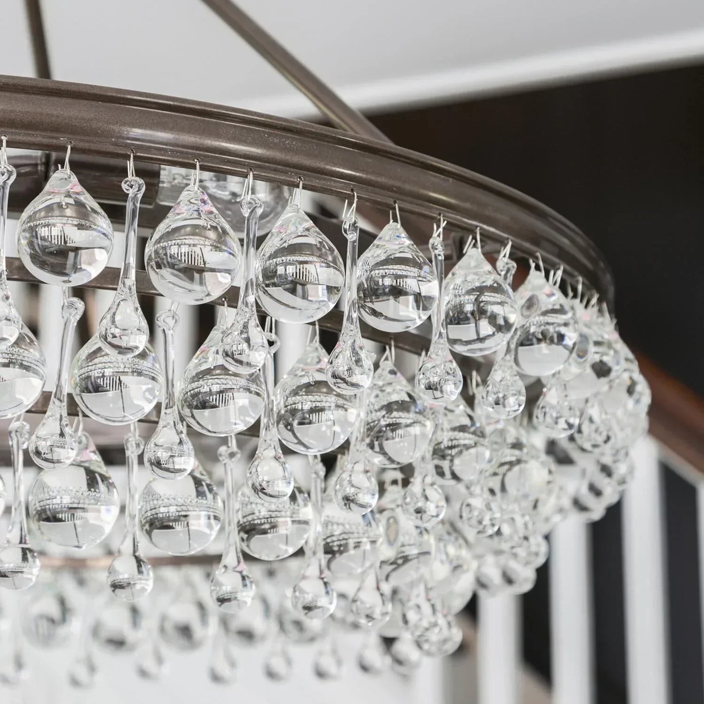 Calypso 8-Light Chandelier with Clear Crystal Drops - Richardrider